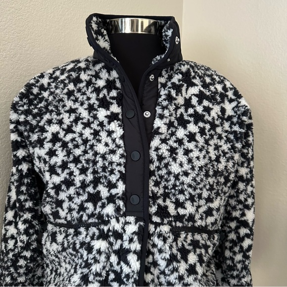 Free People Movement Hit The Slopes Fleece Jacket Starry Eyed Black Combo XS - Picture 4 of 16